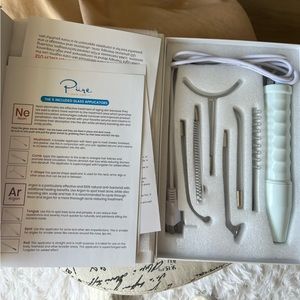 NuDerma Portable Handheld High Frequency Skin Therapy Wand Machine - Brand New